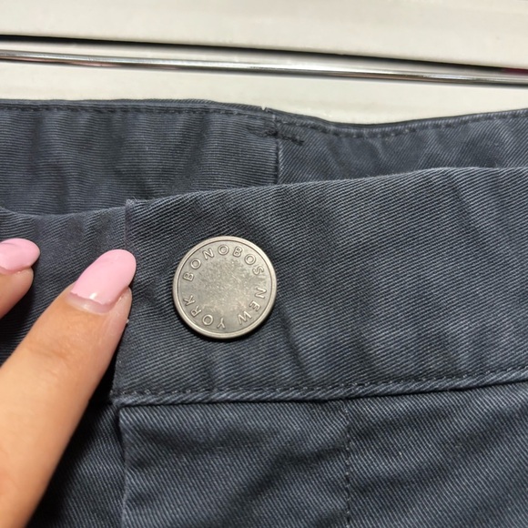 Bonobos Pants Men's Blue Monday Slim Fit Stretch Mid Rise Dress Pants Size 38/30 - Picture 3 of 7